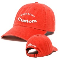 Blank High quality customize flat embroidery logo on front 6 panel 100% cotton  promotional sport  hats Dad hat baseball cap