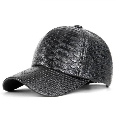 Accept PAYPAL Small MOQ High Quality Black PU Leather Hats Blank Baseball Cap